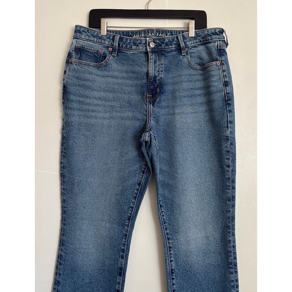 Mid Wash American Eagle High Rise Stretch Skinny Jeans 14R - Picture 2 of 5